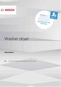 Manual Bosch WNA14400SG Washer-Dryer