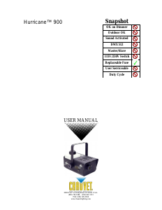 Manual Chauvet 900 Fog Machine