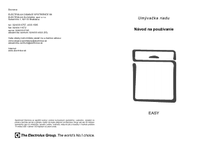 Návod Electrolux EASY ALU Umývačka riadu