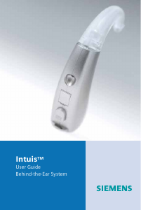 Manual Siemens Intuis BTE Hearing Aid