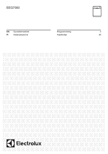 Käyttöohje Electrolux EEG7000 Astianpesukone