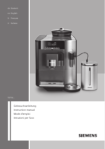 Manuale Siemens TE716519DE Macchina per espresso