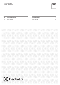 Brugsanvisning Electrolux EEQ42200L Opvaskemaskine