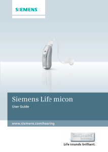 Manual Siemens Life micon Hearing Aid