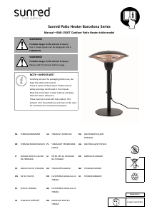 Manual Sunred BAR-1500T Patio Heater