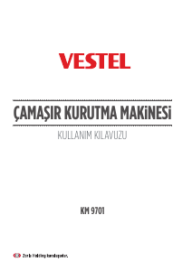 Kullanım kılavuzu Vestel KM 9701 Kurutma makinesi