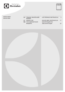 Rokasgrāmata Electrolux ESF2210DW Trauku mašīna