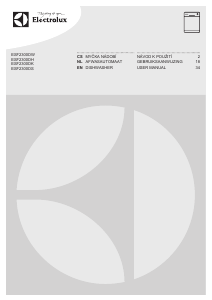 Manual Electrolux ESF2300OW Dishwasher