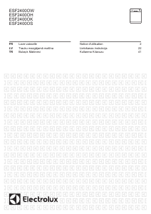 Rokasgrāmata Electrolux ESF2400OS Trauku mašīna