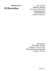 Руководство Electrolux ESF2430W Посудомоечная машина