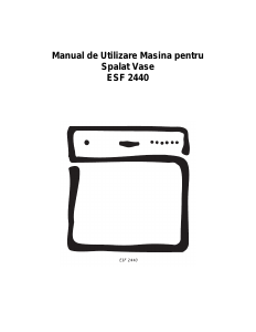 Manual Electrolux ESF2440 Maşină de spălat vase