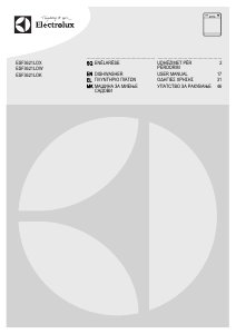 Manual Electrolux ESF3621LOW Dishwasher