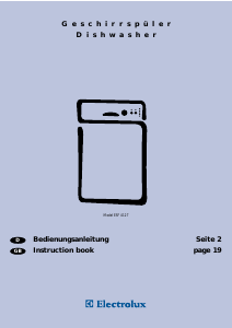 Bedienungsanleitung Electrolux ESF4127 Geschirrspüler