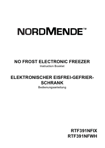 Manual Nordmende RTF391NFWH Freezer