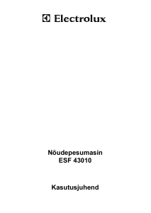 Kasutusjuhend Electrolux ESF43010 Nõudepesumasin