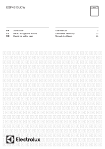 Rokasgrāmata Electrolux ESF4510LOW Trauku mašīna