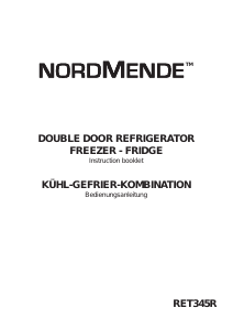 Handleiding Nordmende RET345R Koel-vries combinatie