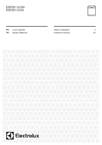 Mode d’emploi Electrolux ESF5511LOW Lave-vaisselle