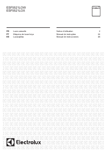 Manual de uso Electrolux ESF5521LOX Lavavajillas