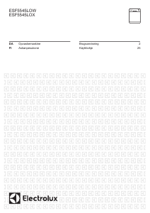 Käyttöohje Electrolux ESF5545LOW Astianpesukone