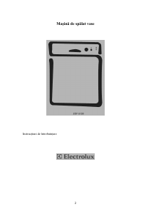 Manual Electrolux ESF6126 Maşină de spălat vase