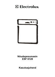 Kasutusjuhend Electrolux ESF6128 Nõudepesumasin
