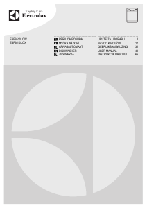 Manual Electrolux ESF6510LOW Dishwasher