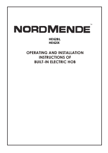 Bedienungsanleitung Nordmende HE62BL Kochfeld