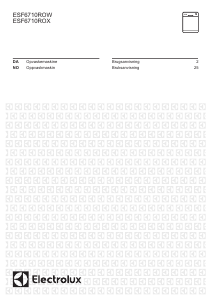 Brugsanvisning Electrolux ESF6710ROX Opvaskemaskine