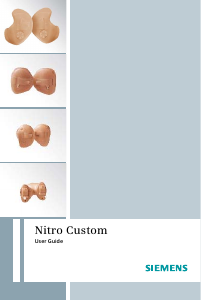 Manual Siemens Nitro Custom Hearing Aid