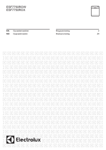 Brugsanvisning Electrolux ESF7750ROX Opvaskemaskine