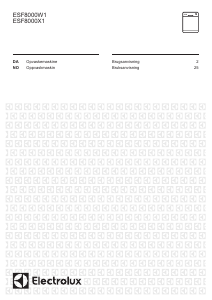 Brugsanvisning Electrolux ESF8000W1 Opvaskemaskine