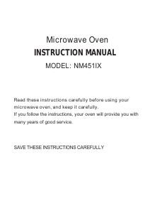 Manual Nordmende NM451IX Microwave