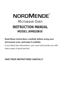 Manual Nordmende NM820BIX Microwave