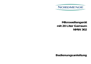 Mode d’emploi Nordmende NMW302 Micro-onde