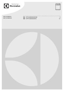 Bruksanvisning Electrolux ESF8790ROW Oppvaskmaskin