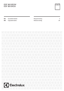 Brugsanvisning Electrolux ESF8810ROW Opvaskemaskine