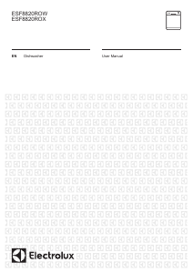 Manual Electrolux ESF8820ROW Dishwasher