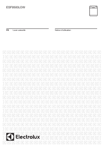 Mode d’emploi Electrolux ESF9500LOW Lave-vaisselle