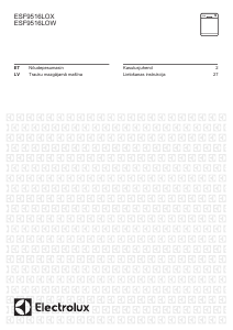 Rokasgrāmata Electrolux ESF9516LOX Trauku mašīna