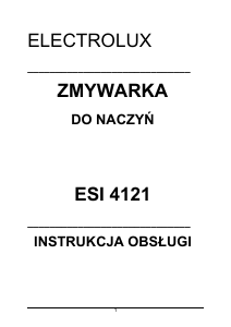 Instrukcja Electrolux ESI4121X Zmywarka