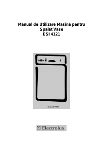 Manual Electrolux ESI4121X Maşină de spălat vase