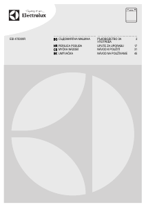 Návod Electrolux ESI47500XR Umývačka riadu