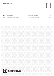 Прирачник Electrolux ESI5205LOX Машина за миење садови