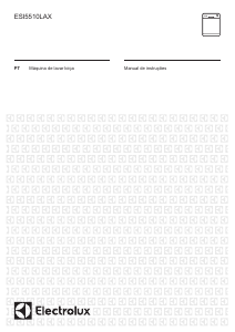 Manual Electrolux ESI5510LAX Máquina de lavar louça