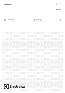 Mode d’emploi Electrolux ESI5545LOX Lave-vaisselle