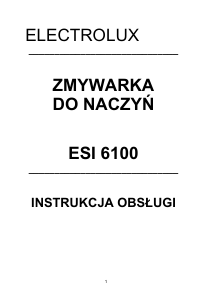 Instrukcja Electrolux ESI6100X Zmywarka