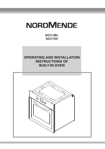 Handleiding Nordmende SO313BL Oven