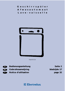 Mode d’emploi Electrolux ESI6110W Lave-vaisselle