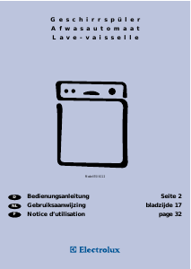 Mode d’emploi Electrolux ESI6112W Lave-vaisselle